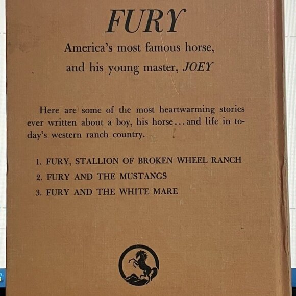Fury Stallion of Broken Wheel Ranch Albert G. Miller 1959 Hardcover Vintage - Picture 3 of 4